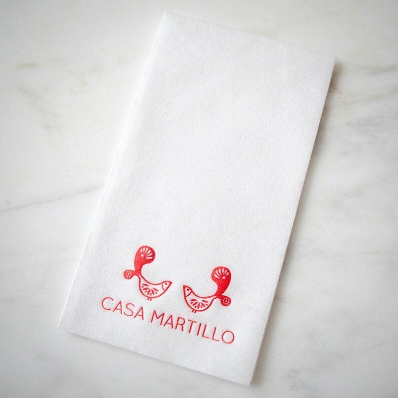 Custom Linen-Like Guest Towels, Hostess Gift, Housewarming Party, Wedding Napkins, Powder Room Napkins, Guest Bathroom Towels, Table Setting afbeelding 6
