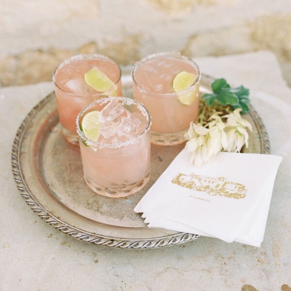 White Linen Like Cocktail Napkins Etsy