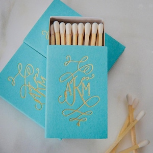 Personalized Wedding Matches - Monogram Matchbox, Custom Matchbox, Sparkler Send Off Matches, Wedding Favor Matches, Party Favors image 10