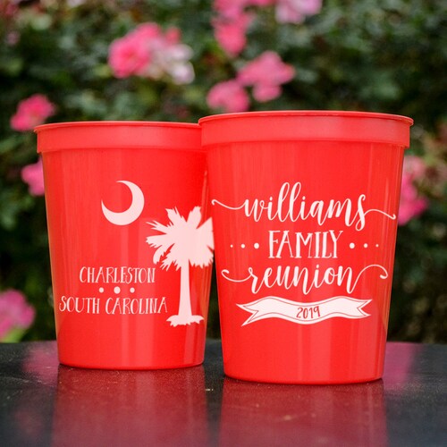 Family Reunion Cups Stadium Party Cups Custom Reunion Etsy