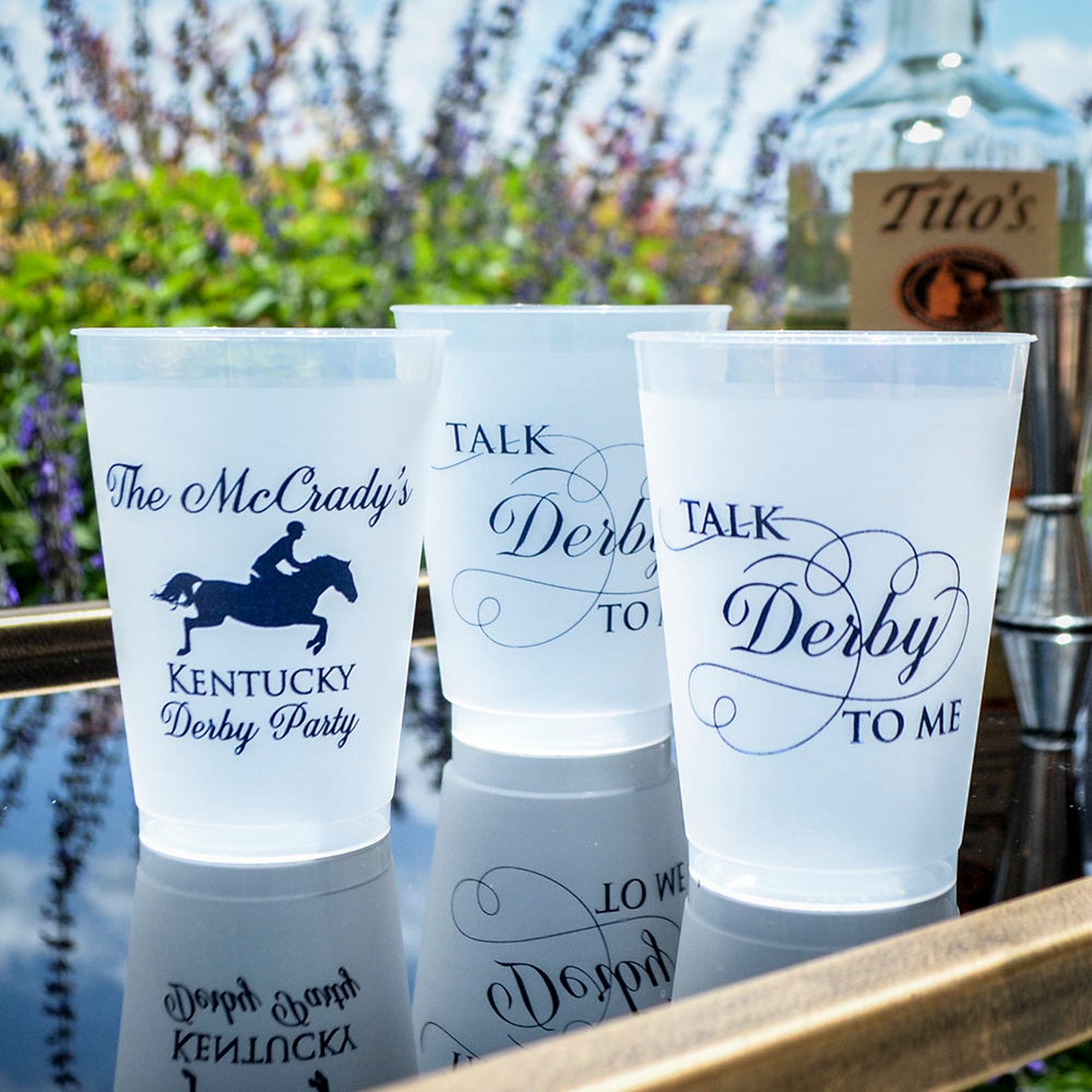Personalized Mint Julep Derby Cups Custom Racehorse Party Etsy