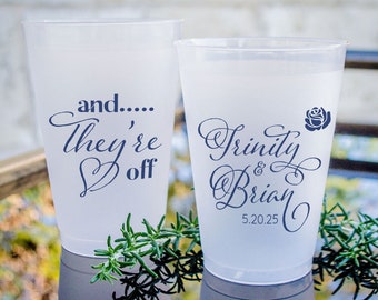 And They're Off Derby Shatterproof Cup, Personalized And They're Off Derby Shatterproof Cup, Wedding Derby Decor, Custom Derby Cups, Derby
