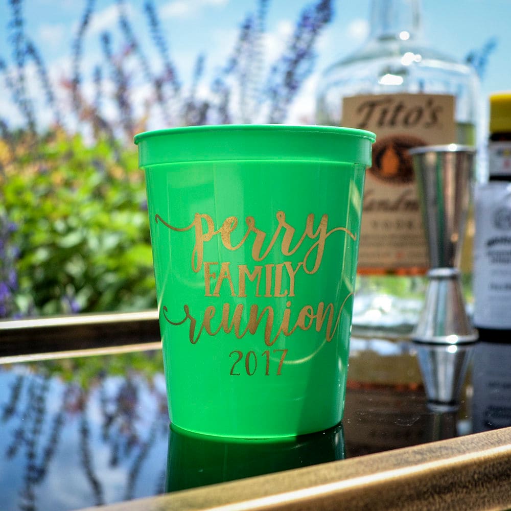 Personalized Family Reunion Stadium Cups Custom Reunion Etsy