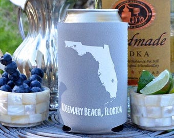State Pride Collapsible Can and Bottle Coolers, Personalized Wedding Favor, Custom Printed Can Coolers, Personalized Can Cooler, Party Favor