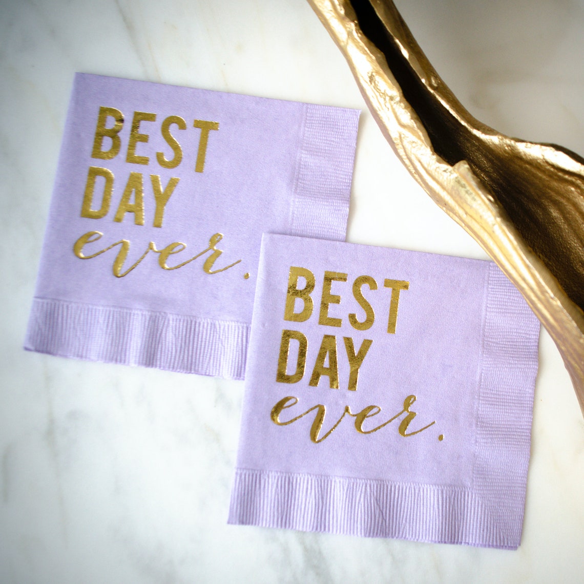 Personalized Best Day Ever Party Napkins Custom Printed Party Etsy