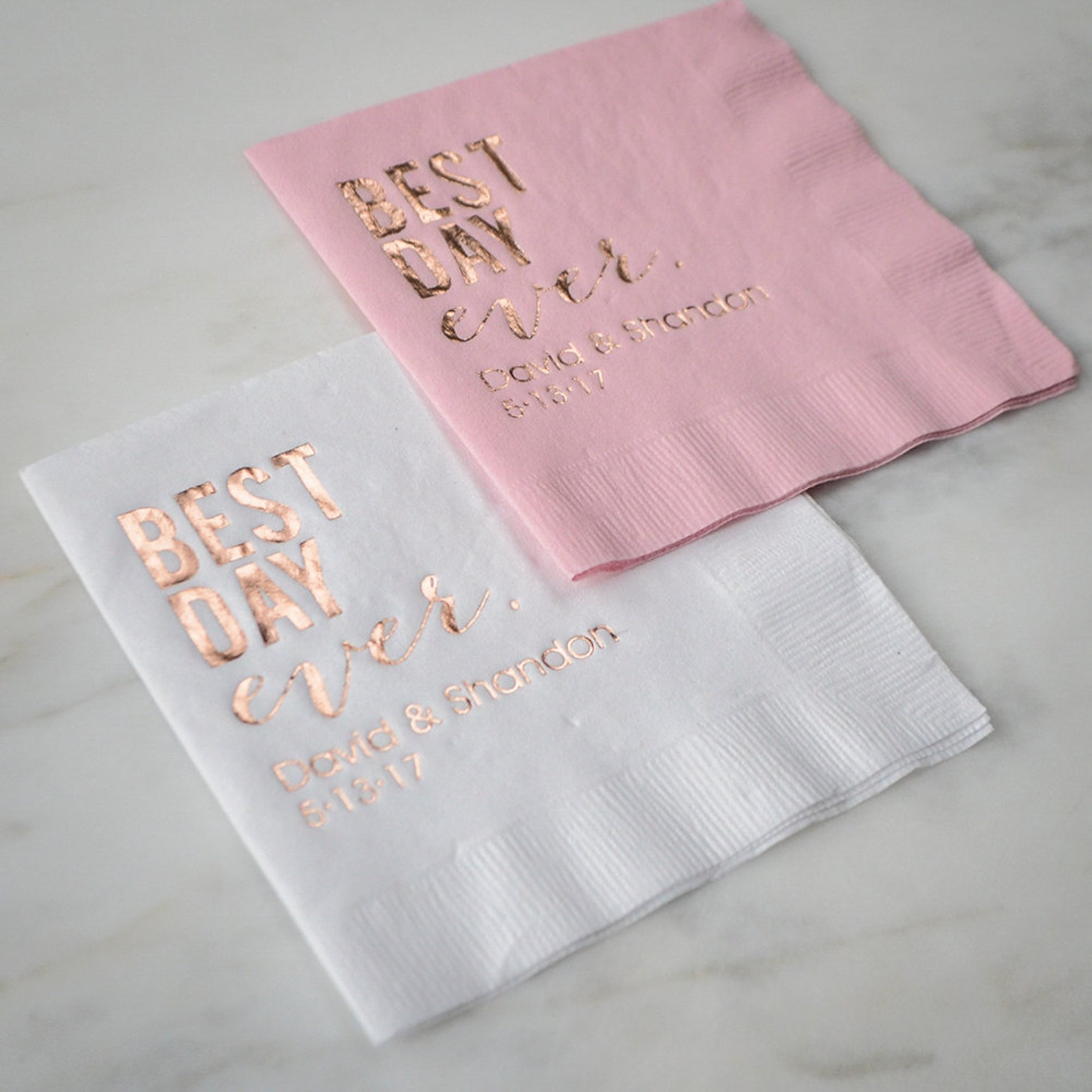 Personalized Best Day Ever Party Napkins Custom Printed Party Etsy