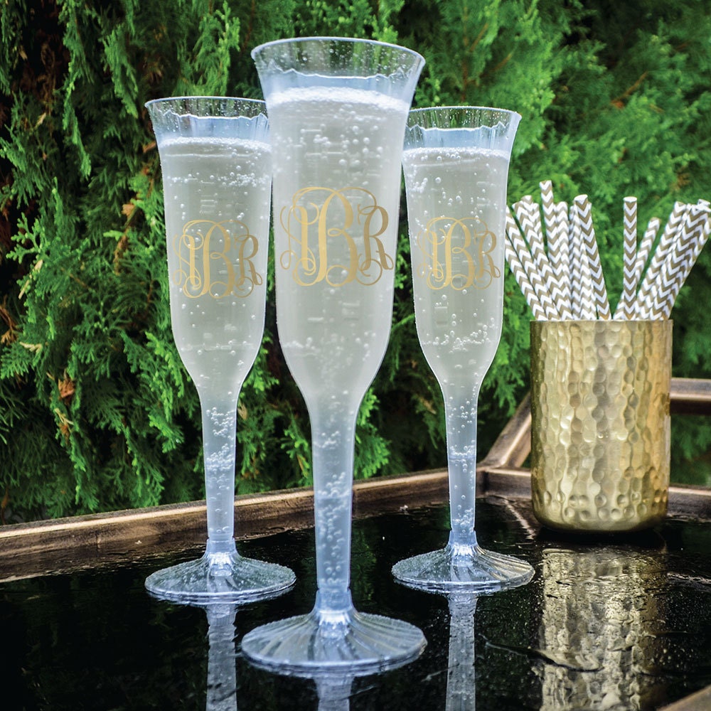 Personalized Champagne Flutes Custom Printed Champagne Etsy