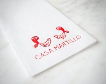 Custom Linen Like Guest Bathroom Hand Towels, Personalized Paper Guest Towels, Wedding Bathroom Napkins, Housewarming Gift, Hostess Gifts