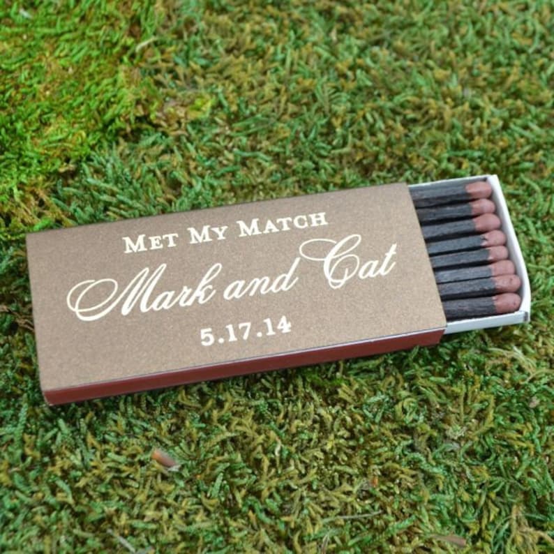 Large Personalized Cigar Matches Custom Wedding Cigar Etsy