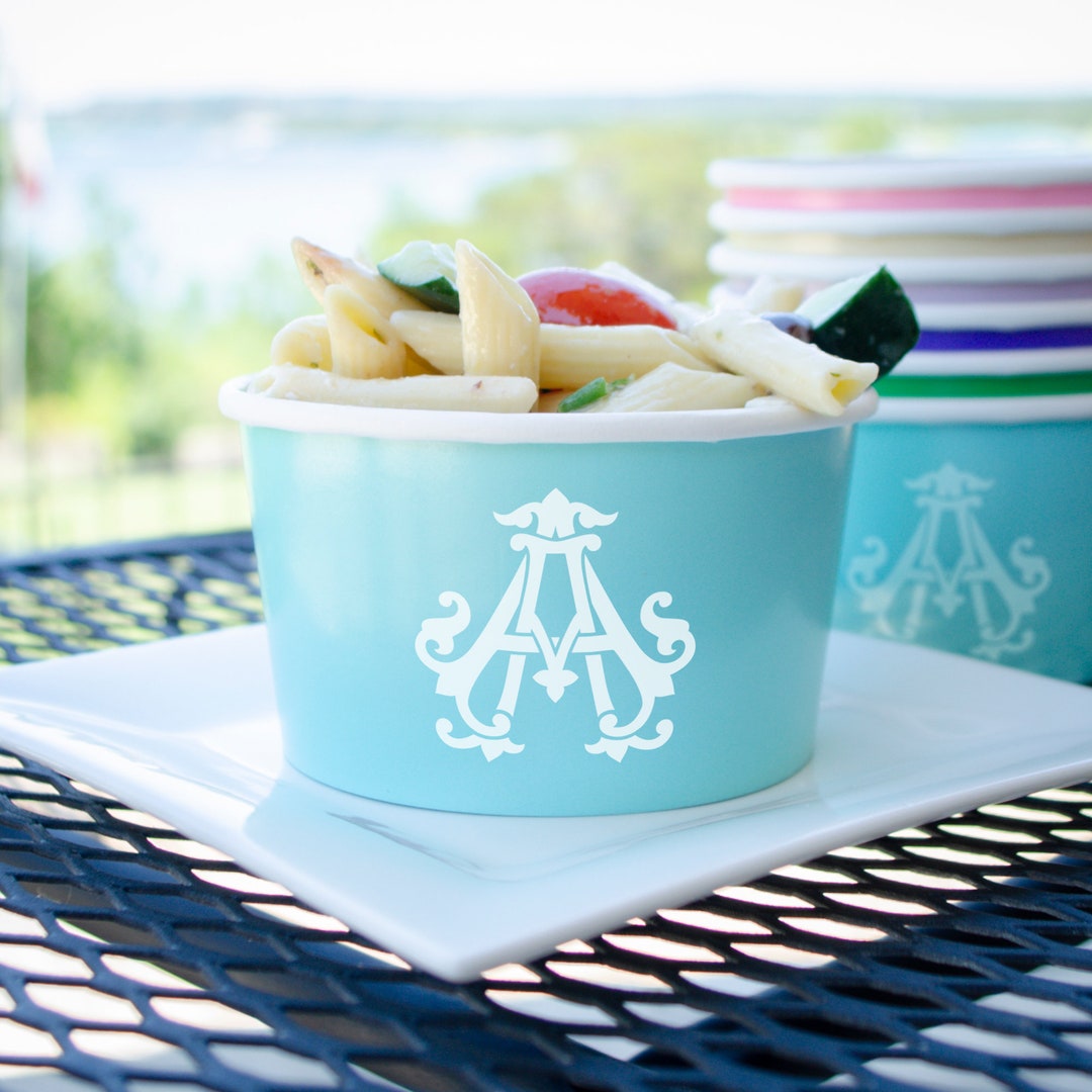 Custom Pasta Station Cups, Paper Side Dish Buffet Bowls, Wedding Mashed ...