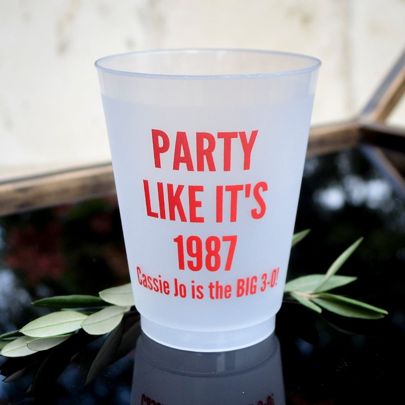GB Design House Monogram Party Cups