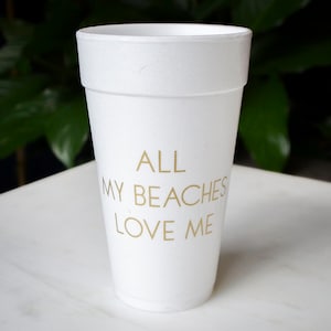 Customizable Styrofoam Party Cups, Personalized Foam Cups, Wedding Cups, Engagement Party, Bridal Shower, Custom Party Favors Bild 7