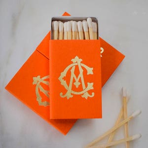 Personalized Wedding Matches - Monogram Matchbox, Custom Matchbox, Sparkler Send Off Matches, Wedding Favor Matches, Party Favors