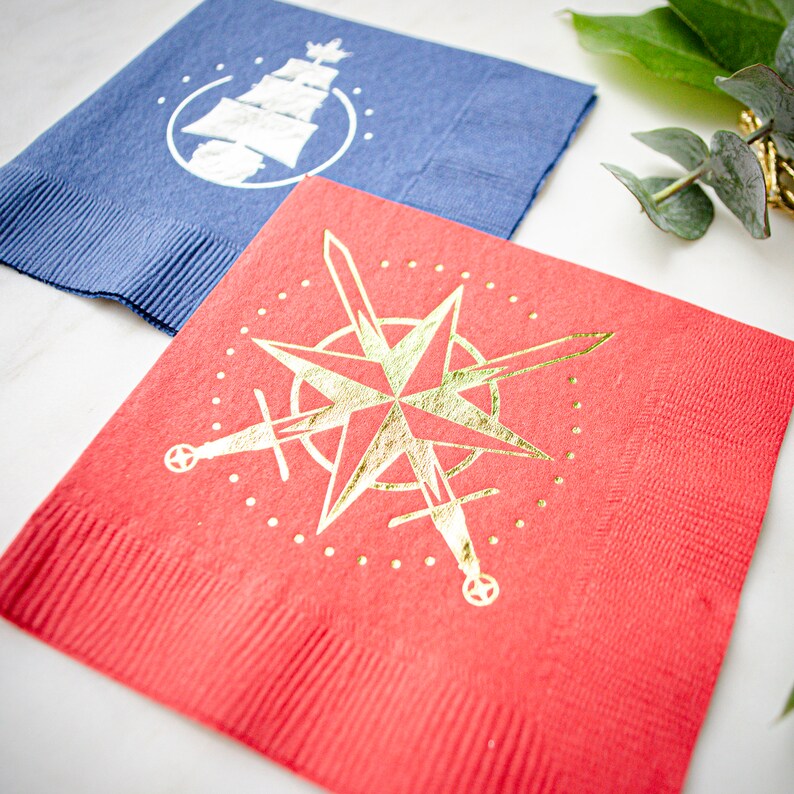 Personalized Names Cocktail Napkins Custom Cocktail Napkins Etsy