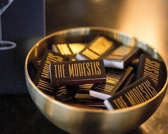 Premium Printed Last Name Matchbox Favors, Personalized Event Matchboxes, Custom Wedding Favors, Matchboxes for Home Bar, Custom Matchboxes