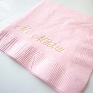 Personalized Luncheon 3ply Napkins, Luncheon Size Party Napkins, Custom Wedding Luncheon Napkins, Cake Table Napkins, Bar 3ply Napkins