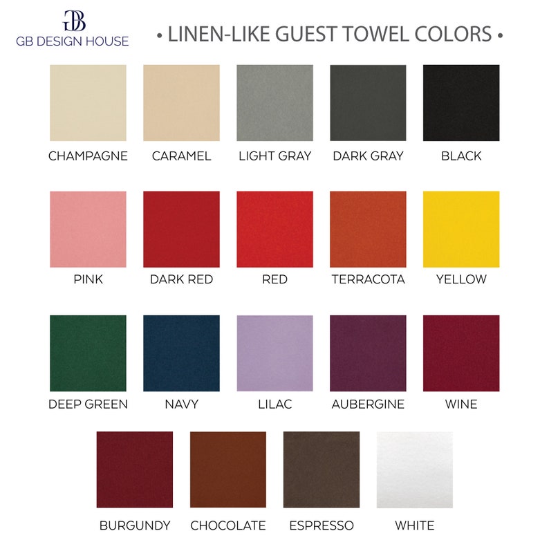 Custom Linen Like Guest Towels Personalized Wedding Bathroom Etsy