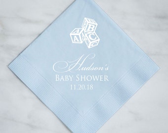 Personalized Baby Shower Napkins, Custom Baby Shower Napkins, Printed Napkins for Baby Showers, Personalized Napkins, Baby Shower Decor