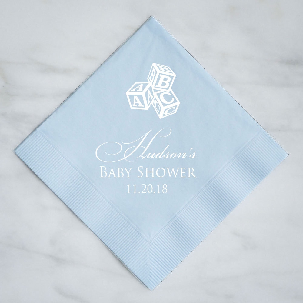 Personalized Baby Custom Shower Napkins - Australia