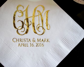 Custom Wedding Napkins, Personalized Wedding Napkins, Wedding Favors, Cocktail Napkins, Wedding Favor Napkins, Printed Beverage Napkins