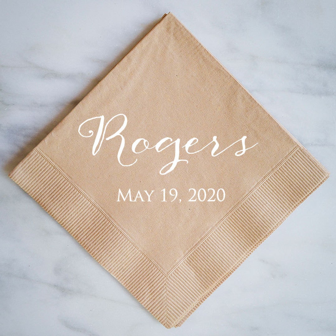 Custom Napkins, Personalized Printed Napkins, Housewarming Gift, Custom