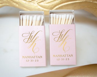 Monogrammed Matchbox Wedding Favors, Decorative Matchbox, Wedding Matches, Personalized Matches, Monogram Matches, Custom Matches, Matchbook