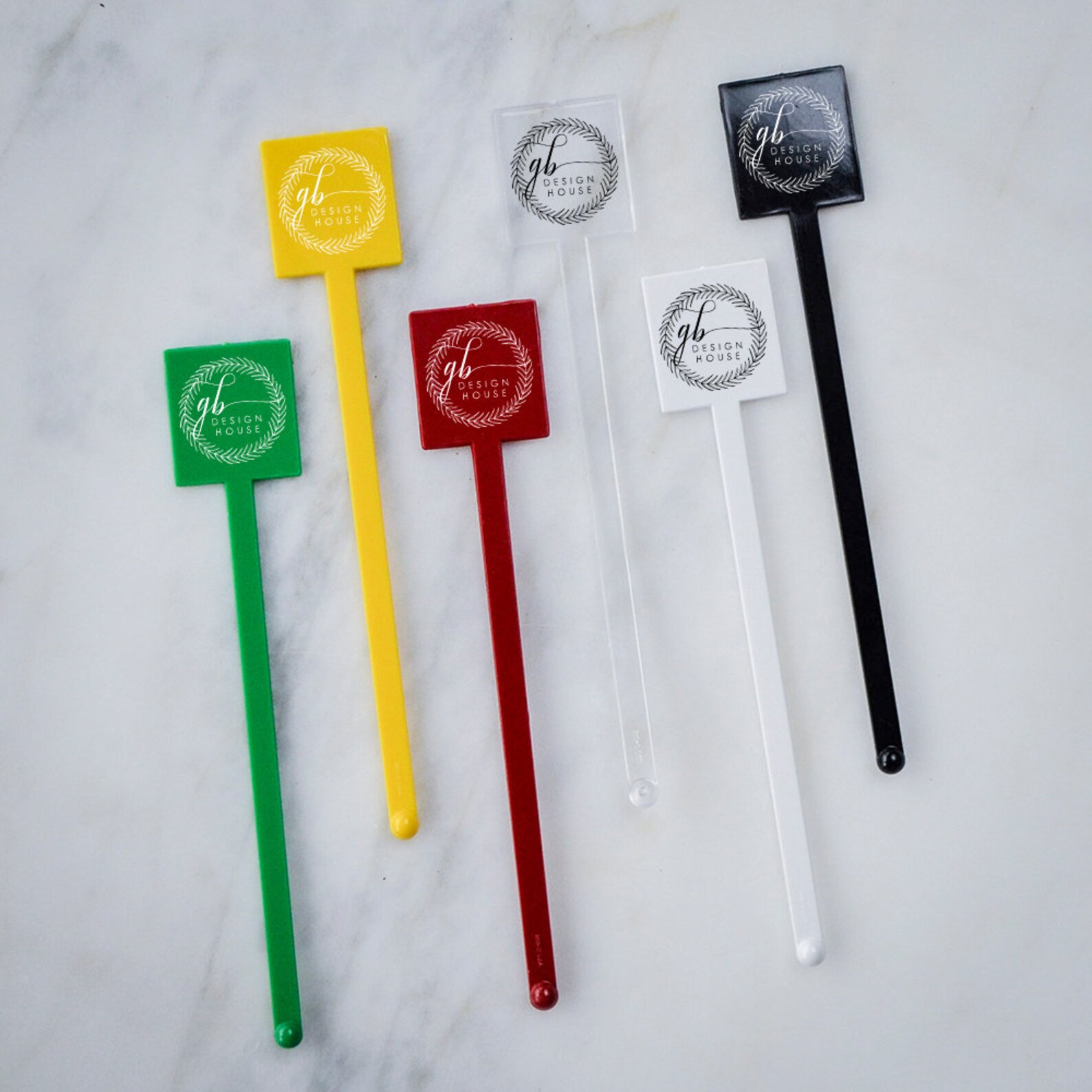 Signature Cocktail Stir Sticks Custom Plastic Drink Stirrers Etsy