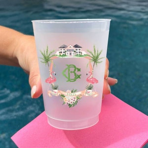 Full Color Venue Crest Shatterproof Cups, Personalized Full Color Cups, Full Color Venue Frost Flex Cups, Full Color Event Shatterproof Cups