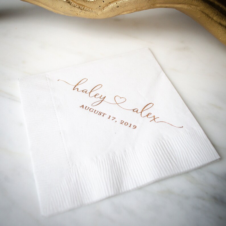 Personalized Signature Cocktail Napkin Custom Bar Napkins Etsy