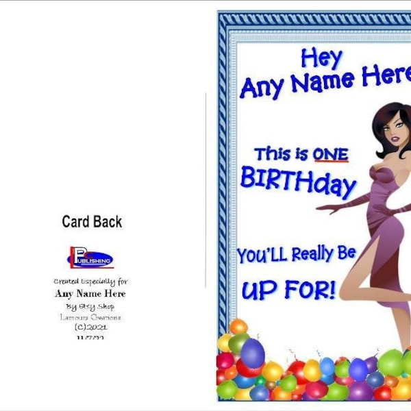 Risque Birthday Card - Etsy