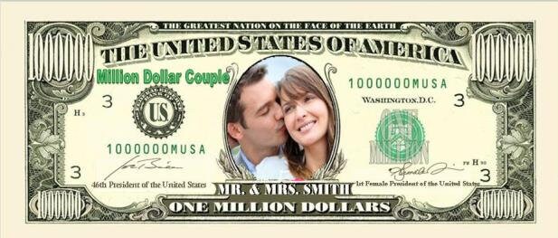 3 PERSONALIZED Fake MILLION DOLLAR Bills With Same Photo and Name - Etsy