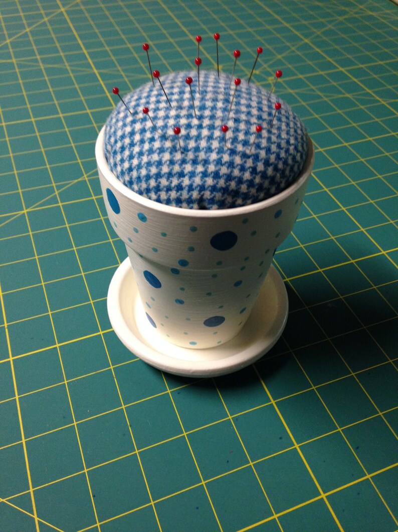 Flower Pot Pincushion Etsy