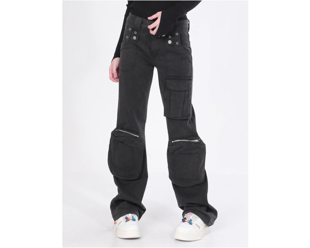 Streetwear Cargo Jeans Y2K Cargo Pants Goth XL Cargo Pants Etsy