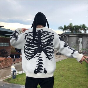 Skeleton Ribcage Sweater Jumper 