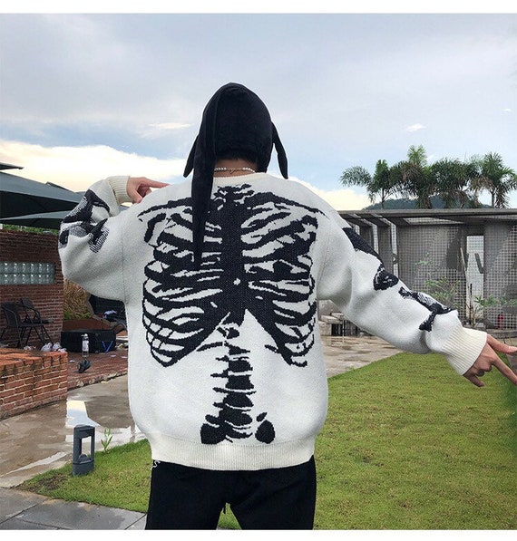 Skeleton Ribcage Sweater Jumper 