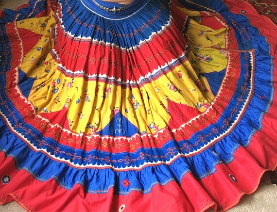 Gypsy rajasthani bellydance fiesta skirt