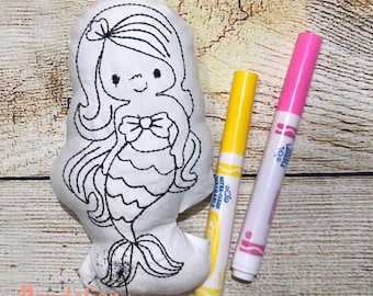 Mermaid Doodle Doll