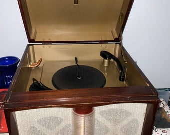 Vintage Plattenspieler Tischplatte Holzplattenspieler Philco Plattenspieler Clean & Play ist schön überraschend laut