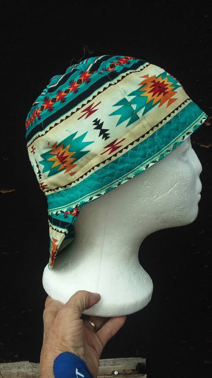 Turquoise Southwest  Welding Cap