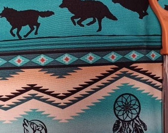 Running Wolves Turquoise
