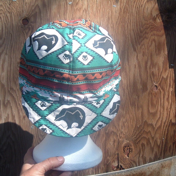 Native Bear Turquoise Welding Cap  Made in  USA