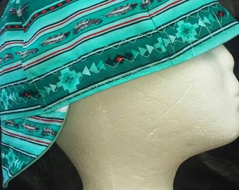 Shades of Southwest Turquoise Welding Cap
