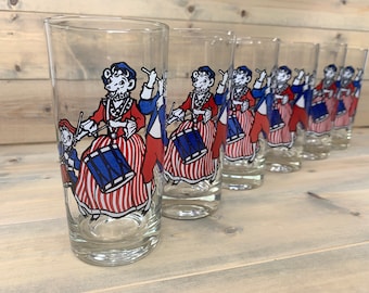 Elsie the Cow Bicentennial Tumblers - Set of 6