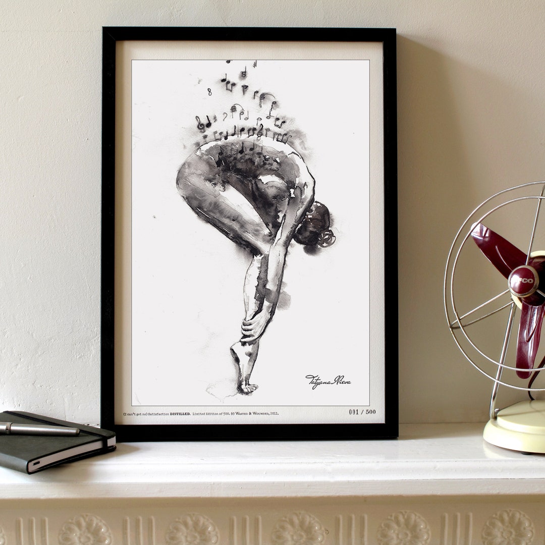 Ballerina Watercolor Art Print. Wall Art, Wall Decor, Digital Print ...