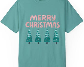 Boho Merry Christmas Unisex T-shirt, Holiday Tee, Christmas Gift, Festive Apparel, Winter Fashion, Family Gathering Shirt
