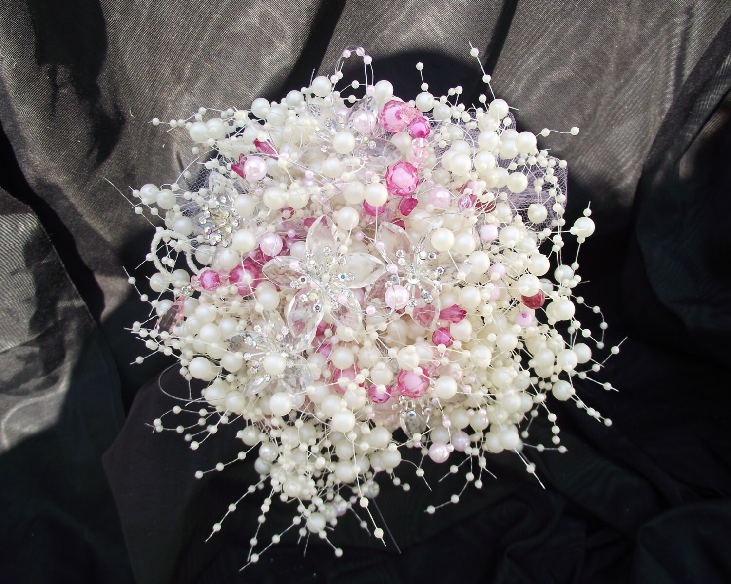 Rosa Perle Hochzeitsstrauß erröten rosa Brautstrauß Hochzeit | Etsy