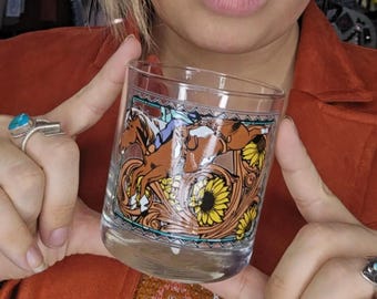 Horse Whiskey Glass