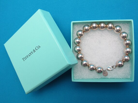 Signed Tiffany Company 7 1 4 Sterling Silver Bead Etsy