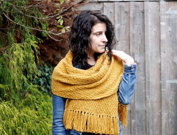 Extra Long Merino Scarf - Etsy