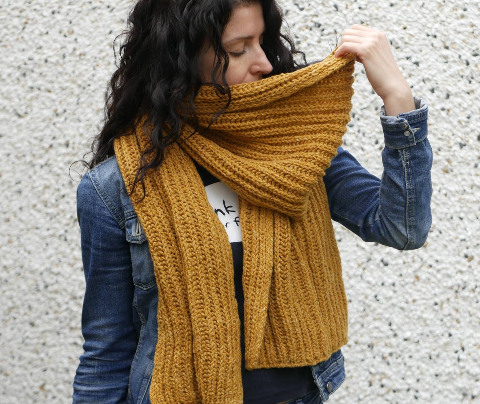 Extra Long Scarf, Oversized Knit Scarf, Lenny Inspired Scarf